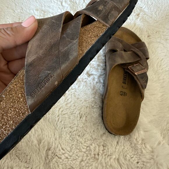 birkenstock camberra old tobacco Birkenstock Lugano Soft Footbed Camberra Old Tobacco Size 43 US 10 Regular  Fit